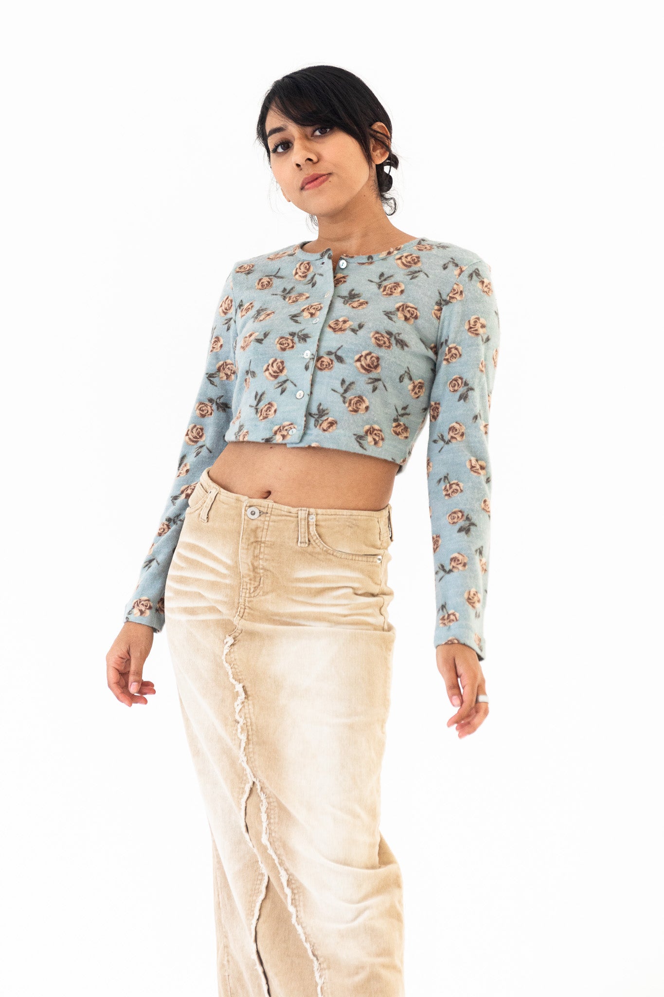 DEADSTOCK 90'S XOXO 2PC FLORAL DRESS SET