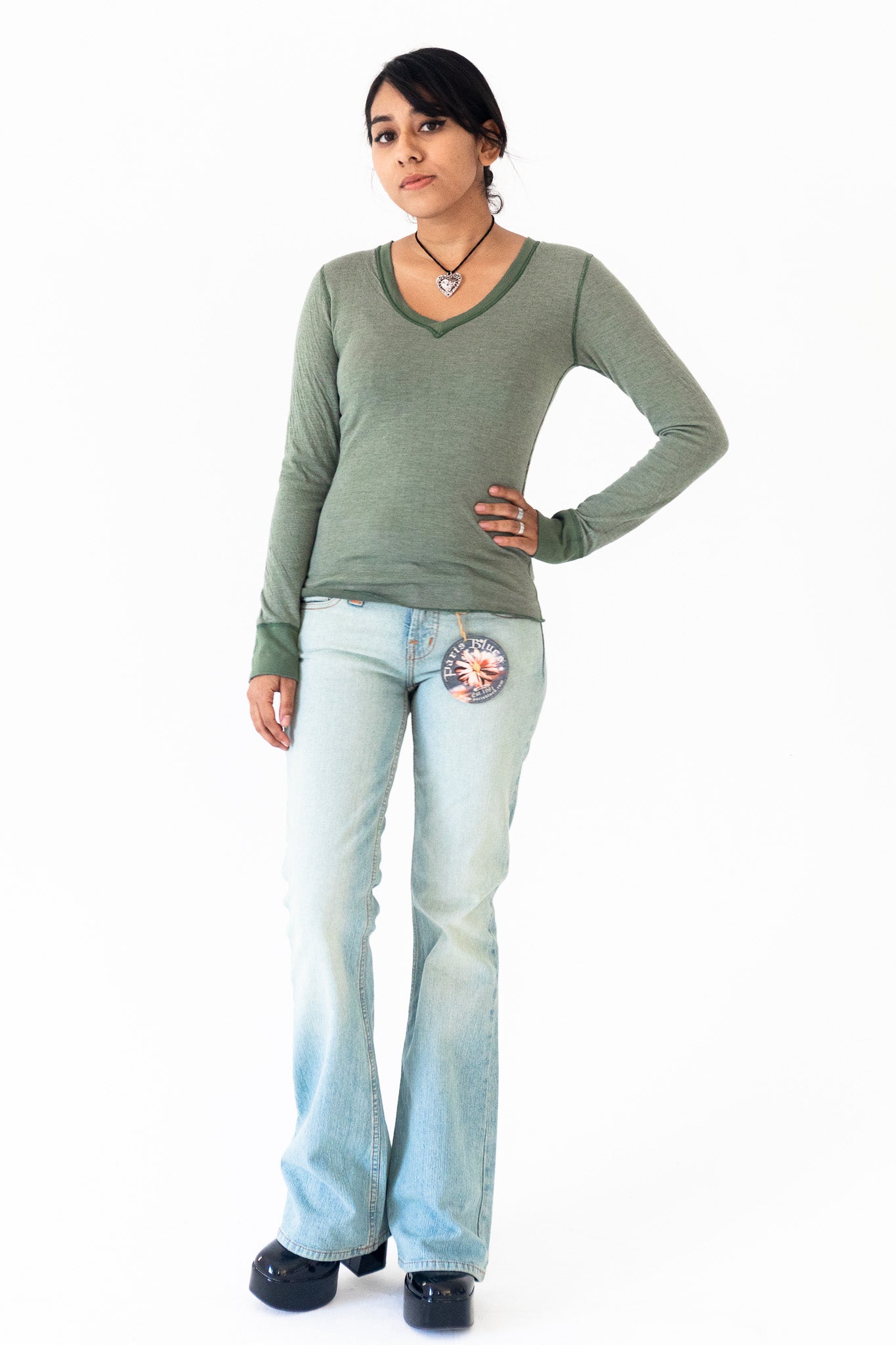 DEADSTOCK Y2K VON DUTCH SAGE REVERSIBLE THERMAL