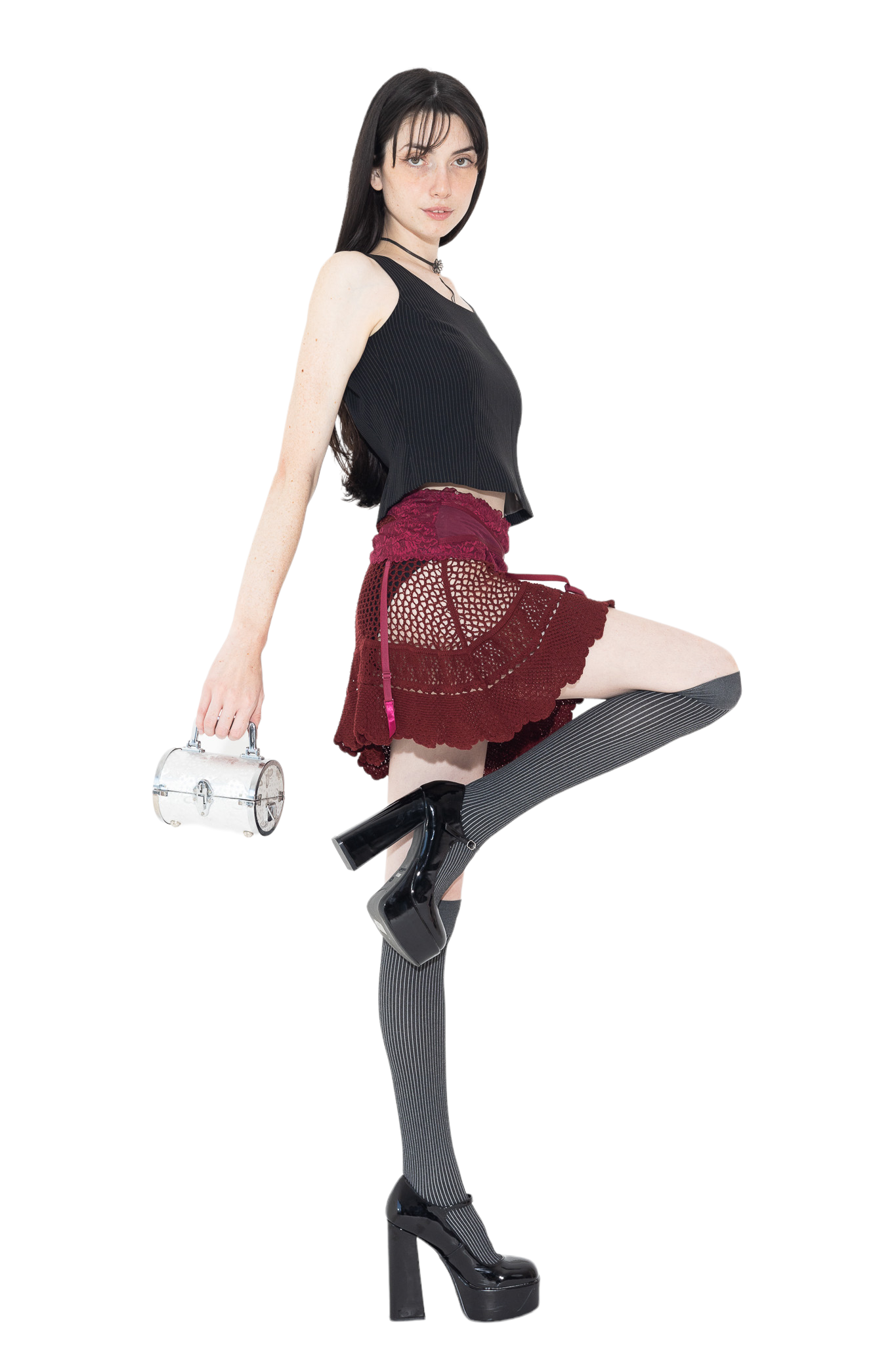 90'S METAL BARREL PURSE