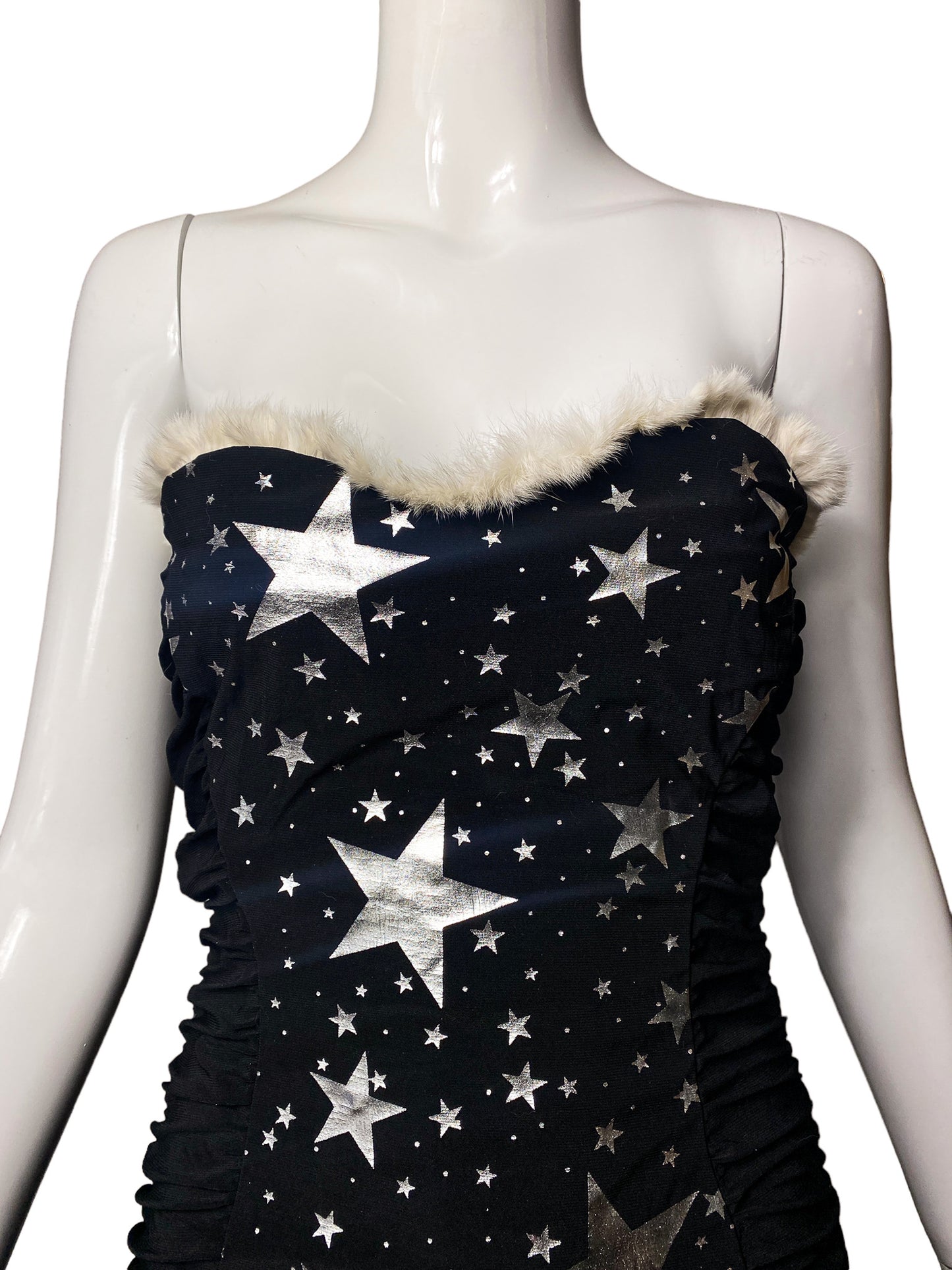 DEADSTOCK 00'S STAR TUBE TOP MINI DRESS