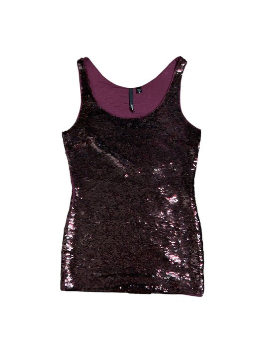 Burgundy Sequin Mini Dress