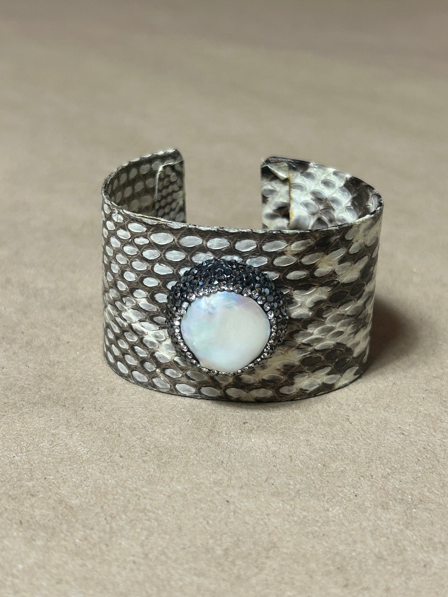 Iridescent Snake Cuff Bracelet