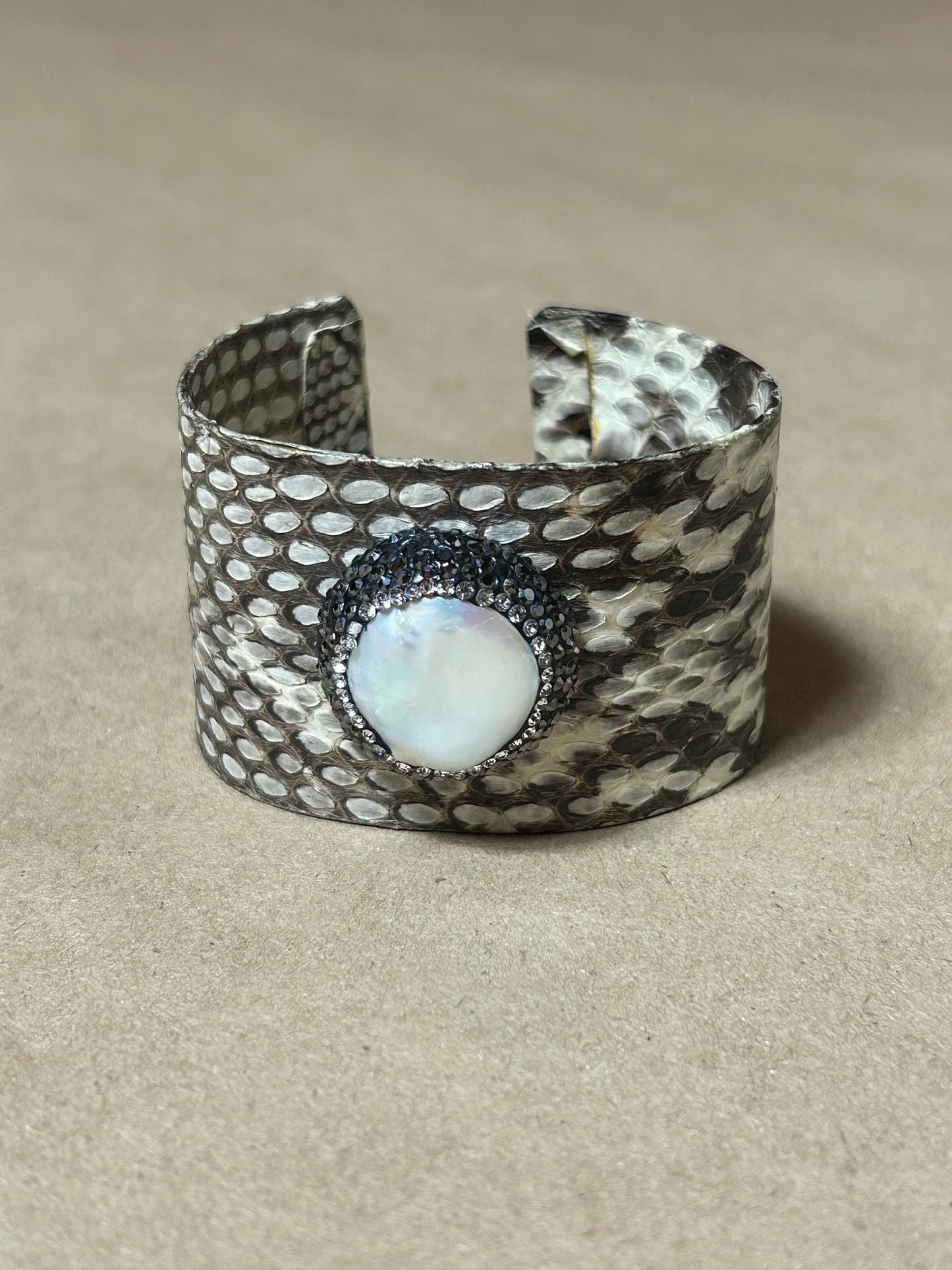 Iridescent Snake Cuff Bracelet