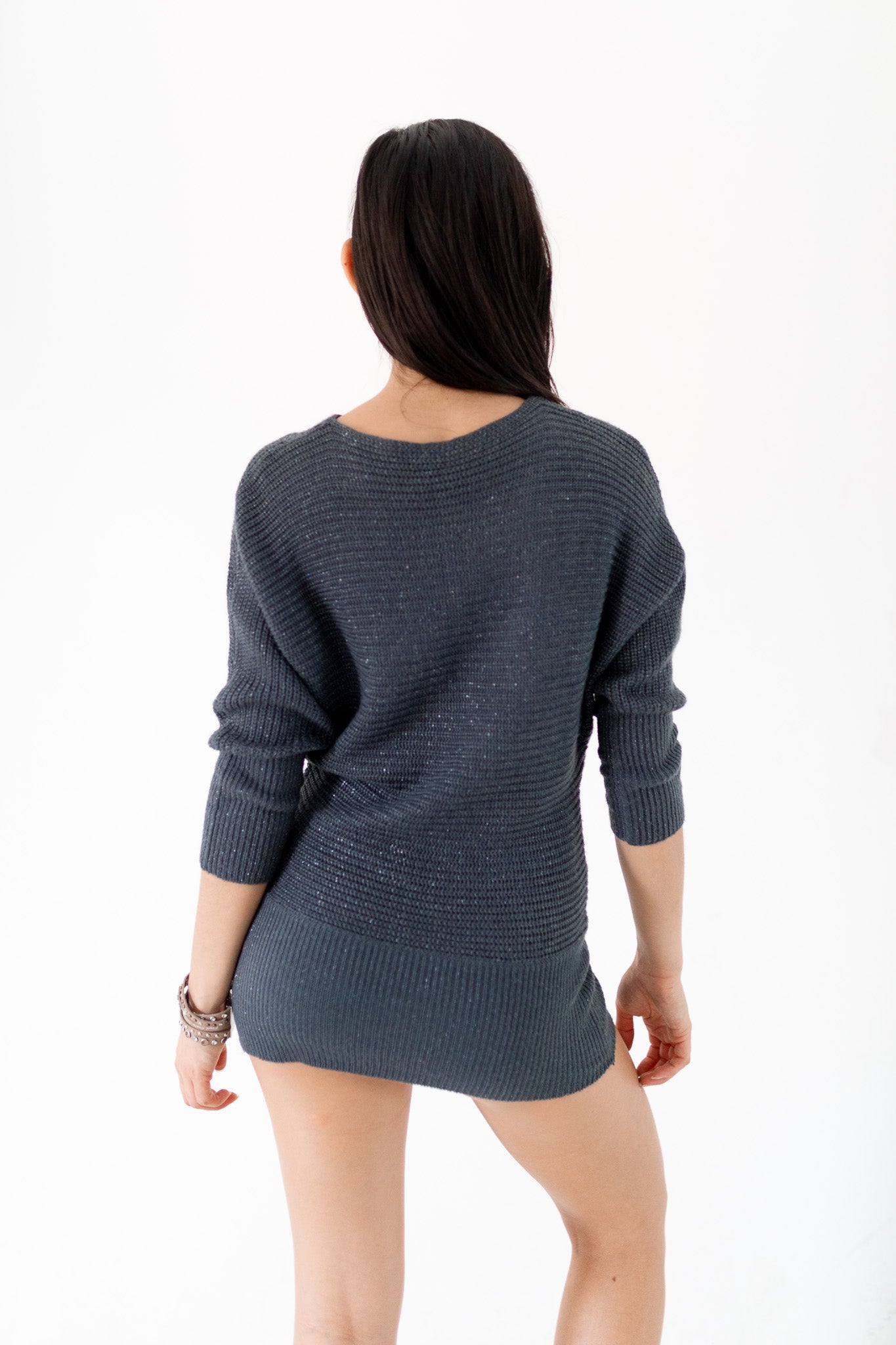 Gray Knit Dress