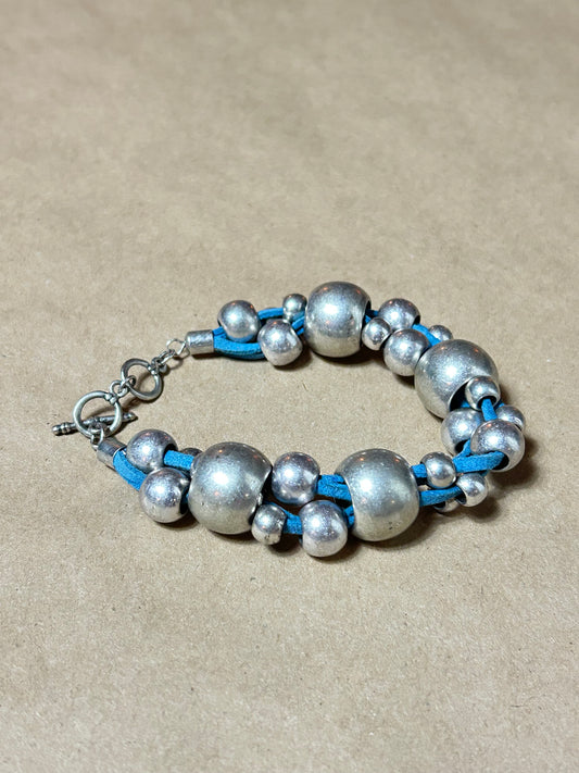 Metal Bubble Beaded Bracelet