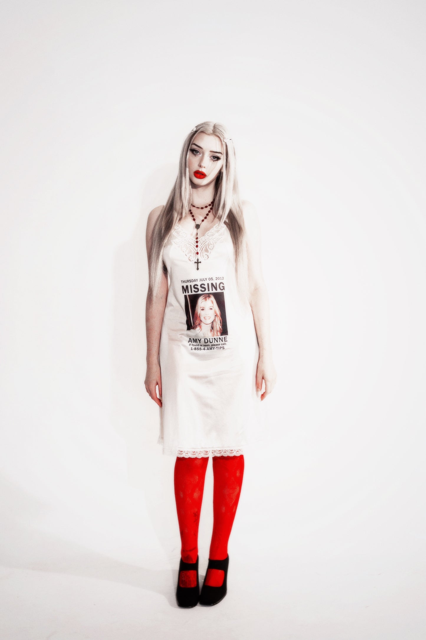 Amy Dunne One Off Print Vintage Slip Dress