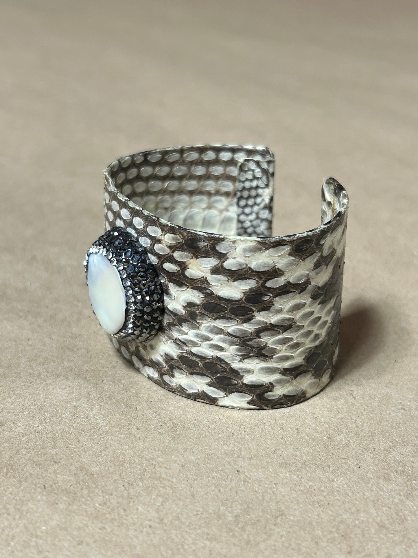 Iridescent Snake Cuff Bracelet