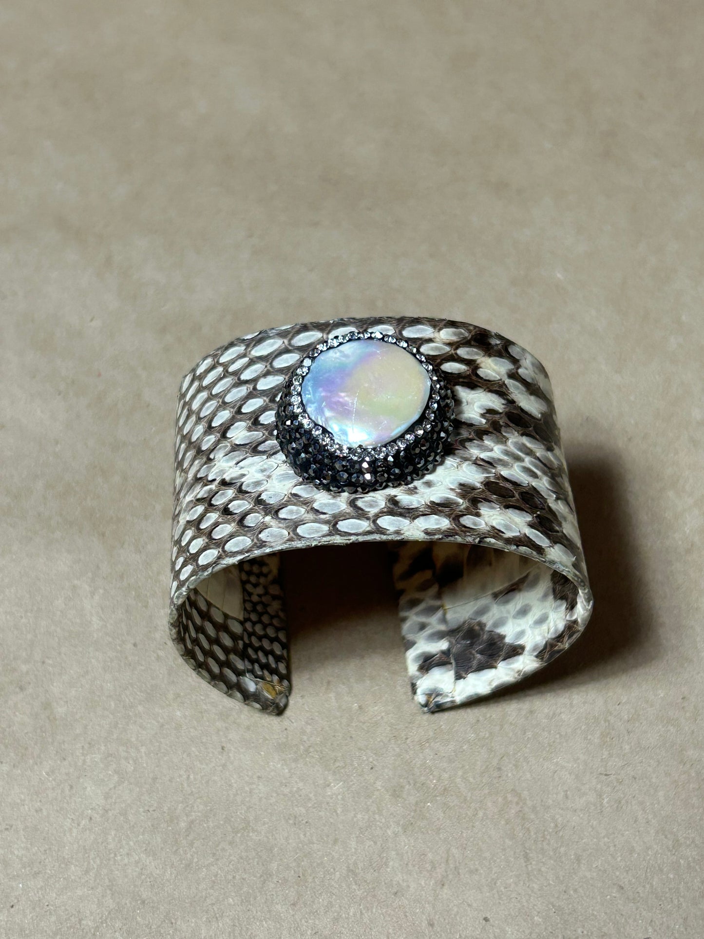 Iridescent Snake Cuff Bracelet