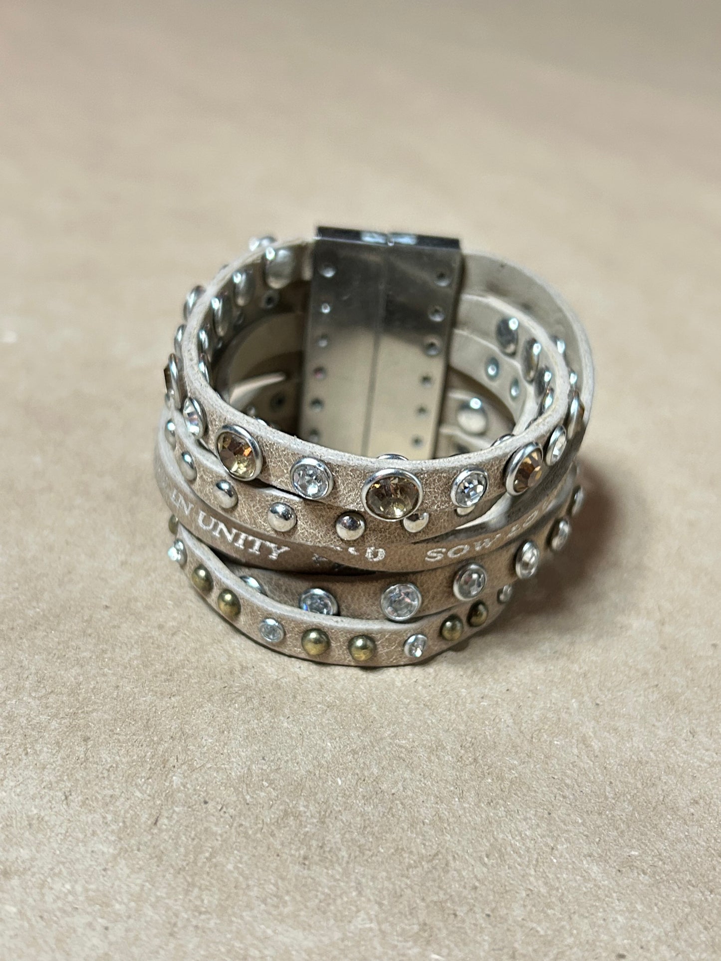 Rhinestone Stacked Bracelet