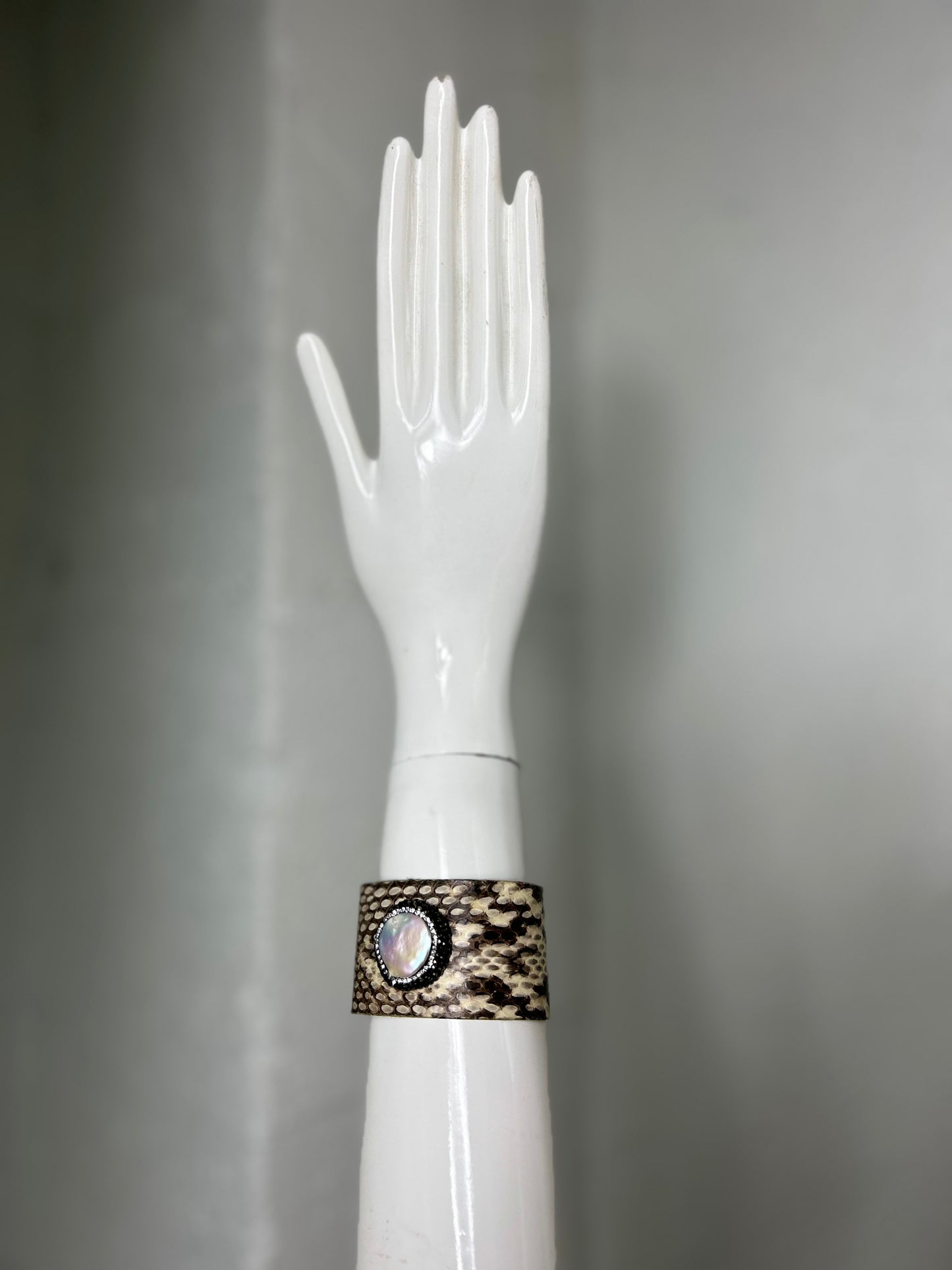 Iridescent Snake Cuff Bracelet