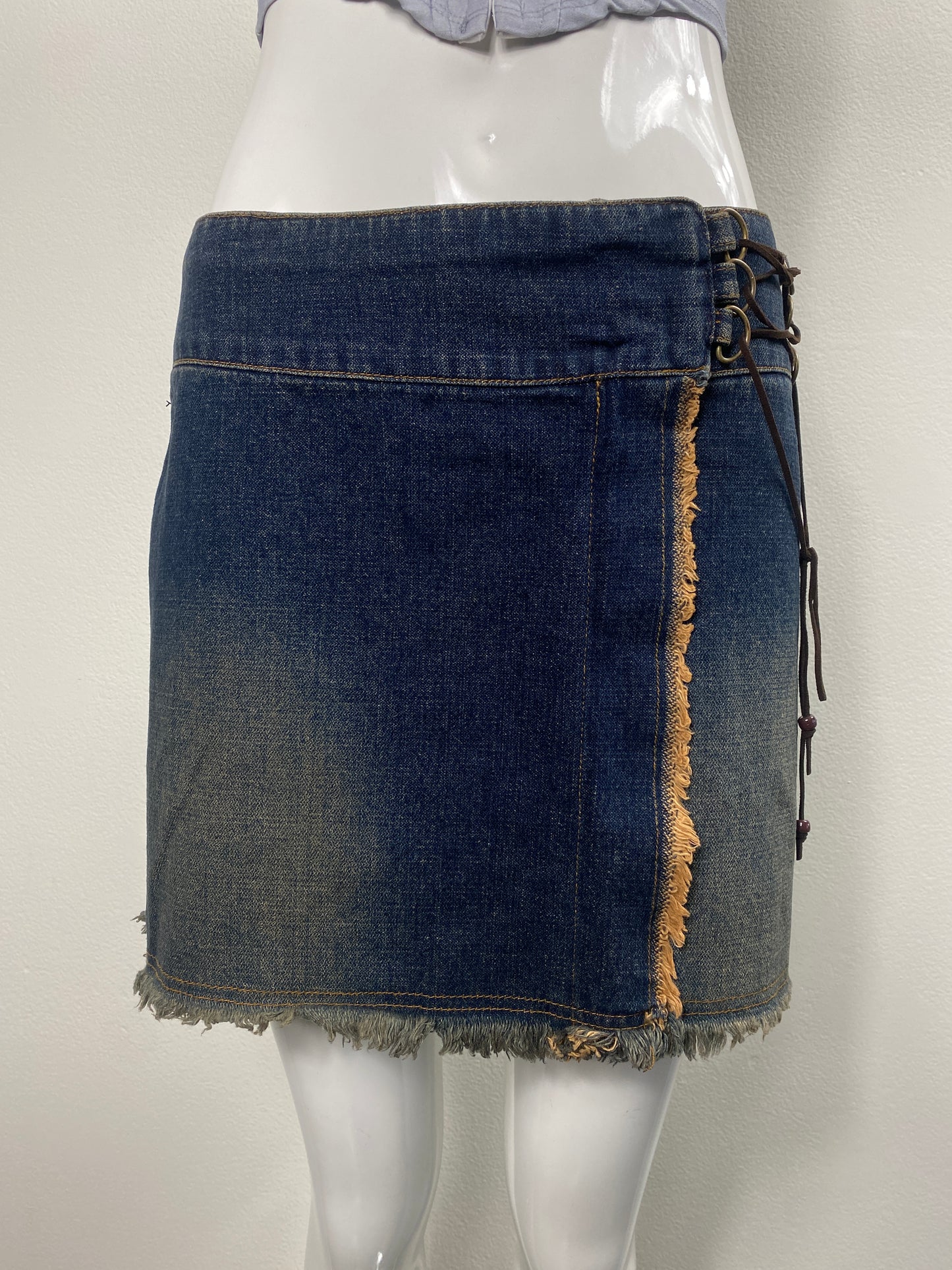 Deadstock Paris Blues Denim Mini Skirt