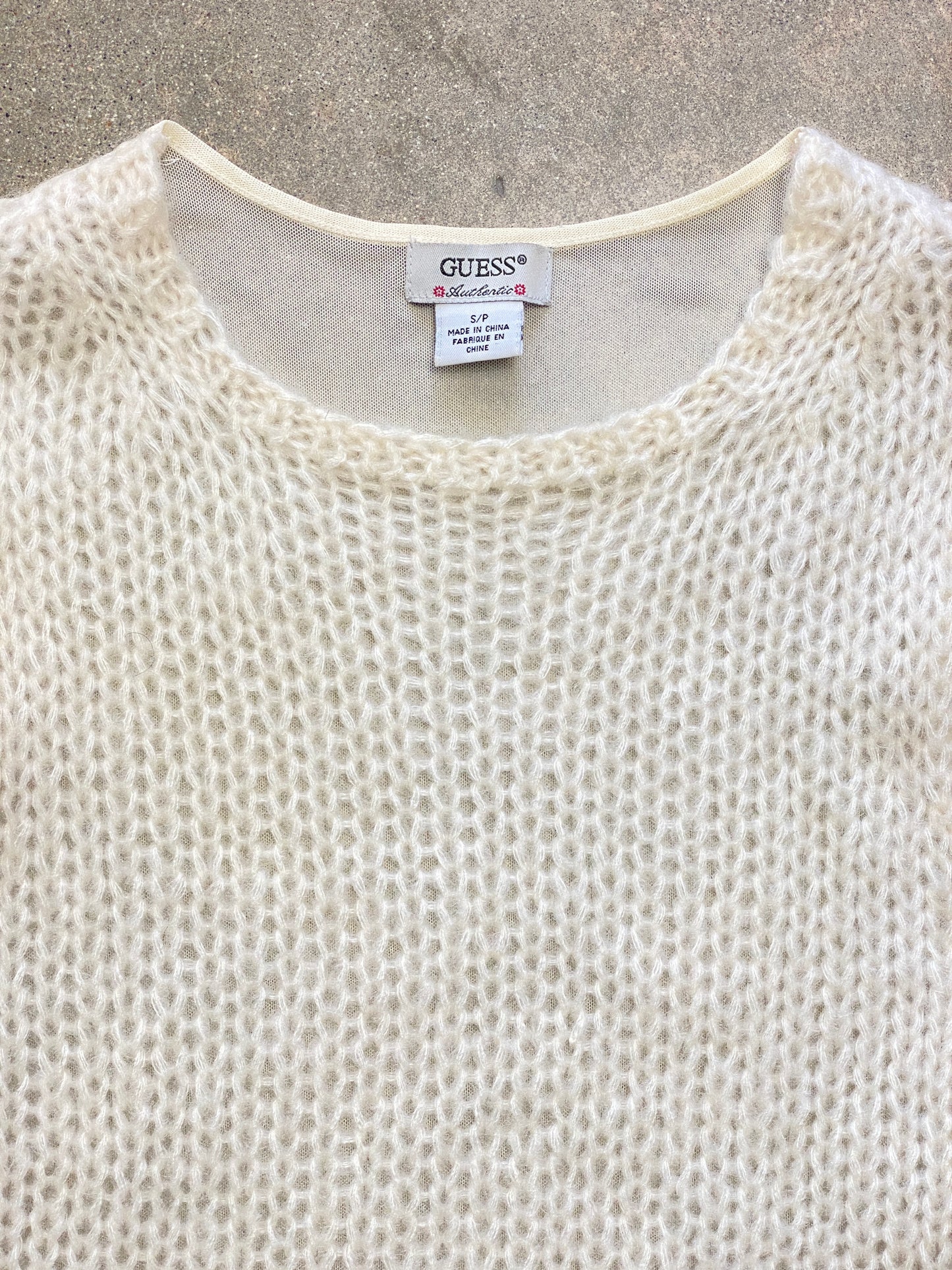 00’s Guess Cream Knit Tank Top