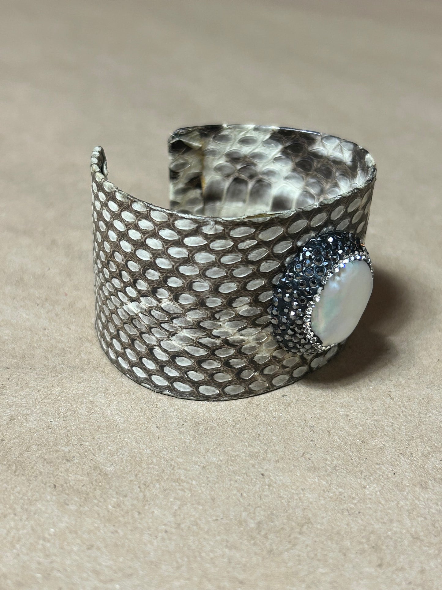 Iridescent Snake Cuff Bracelet