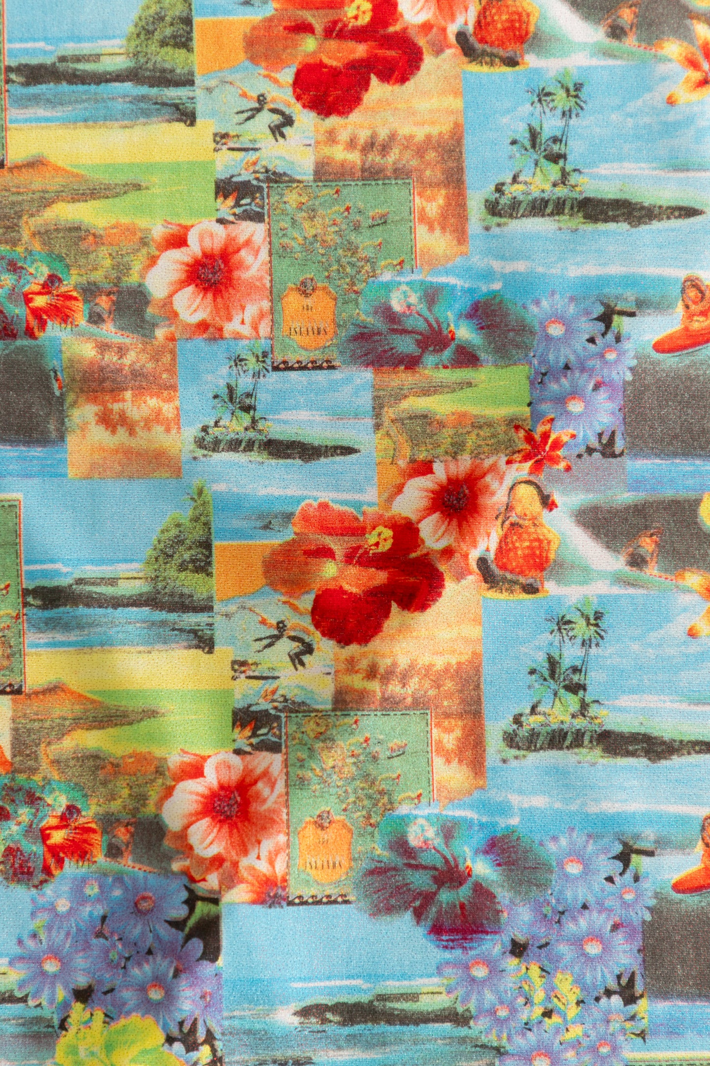 Tropic Mirage – 4 Way Stretch Iridescent Hawaiian Print (90s/00s Deadstock)