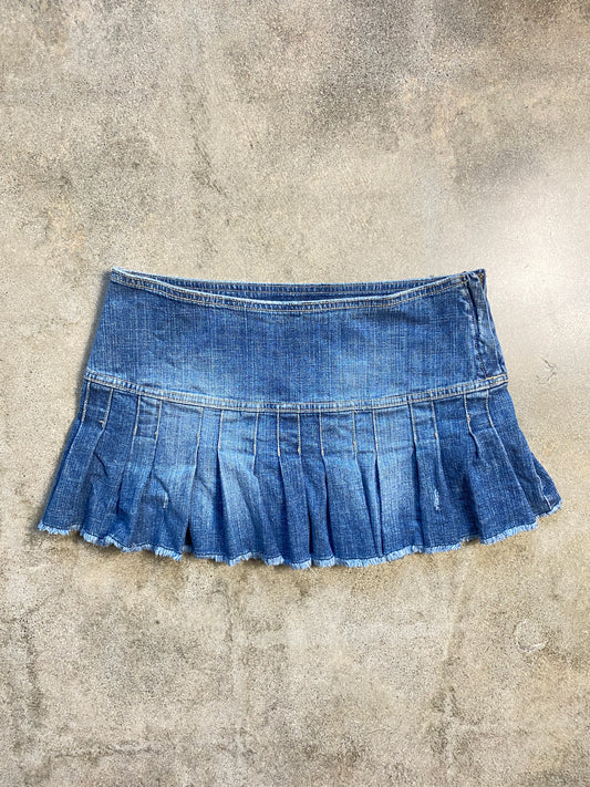 00's Denim Micro Mini Skirt