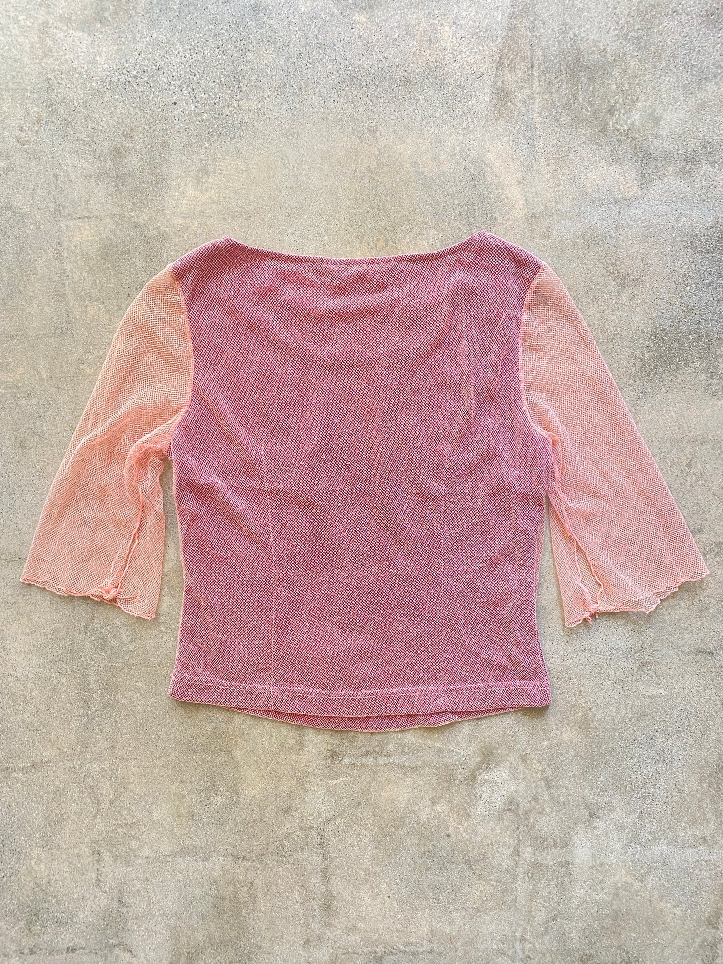 00's Mauve Mesh Top