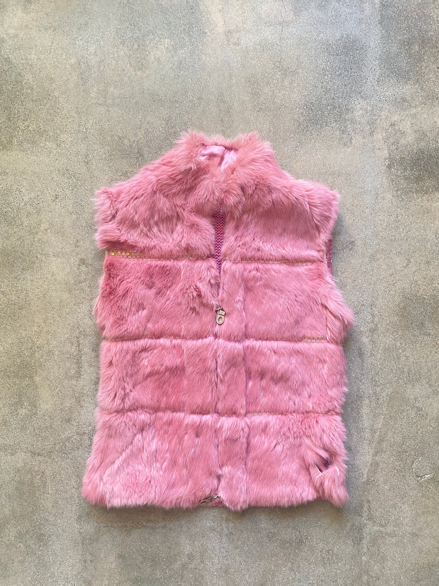 00's Furry Knit Vest