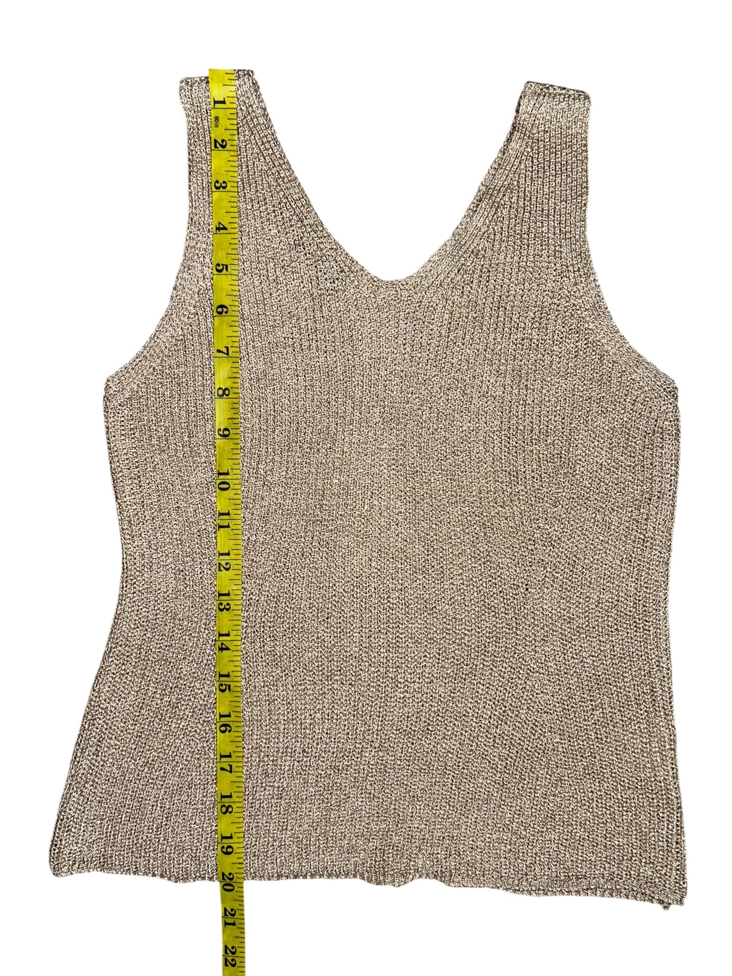 Gold Knit Tank Top