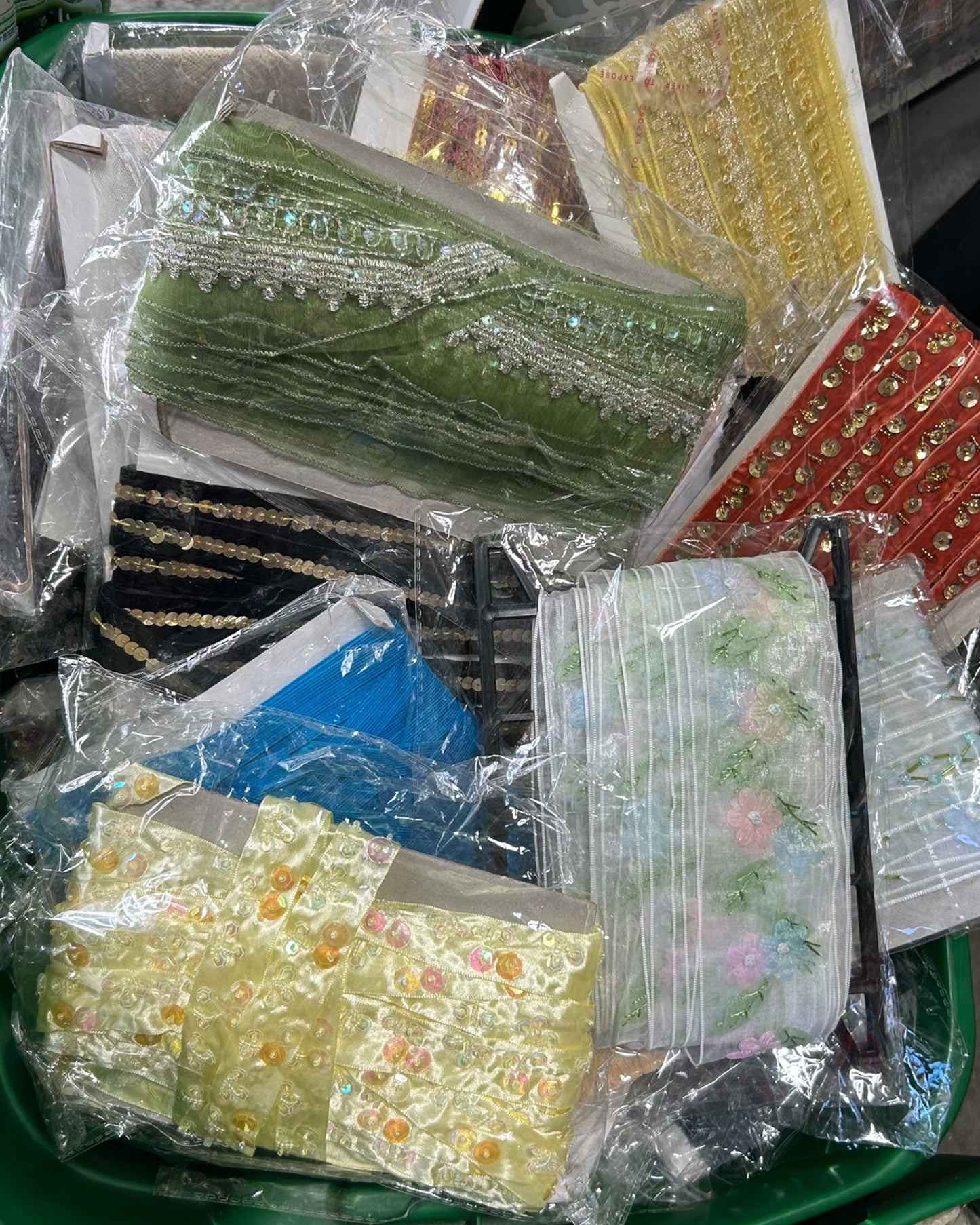 Curated Deadstock Textile Archive, Fabric and Trim Bundles from the 90's / 00's