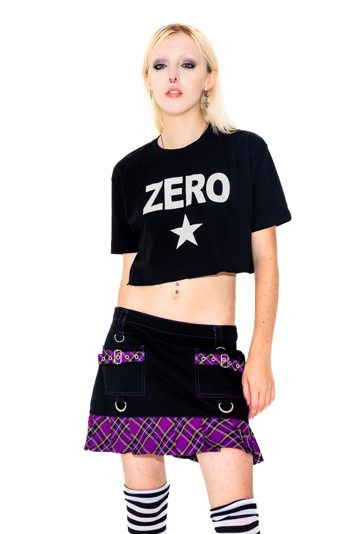 00'S TRIPP NYC PURPLE PLAID MINI SKIRT – thaGspot