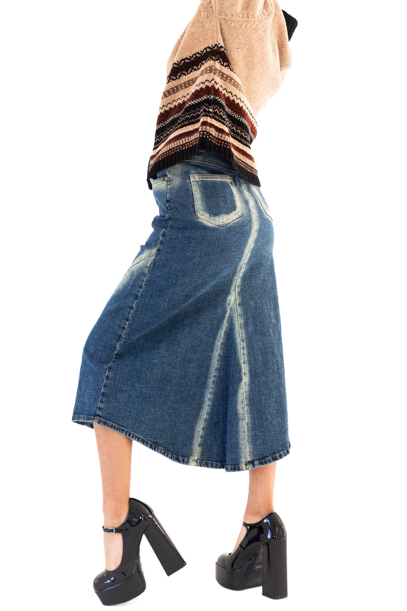 Bisou bisou hot sale denim skirt